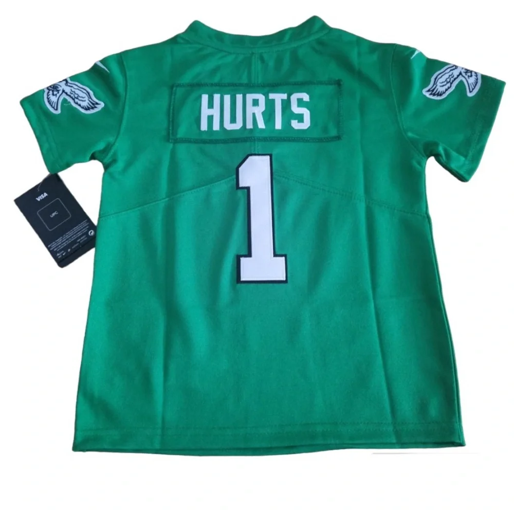 Kids Philadelphia Eagles Jalen Hurts Kelly Green NFL Jersey Youth S